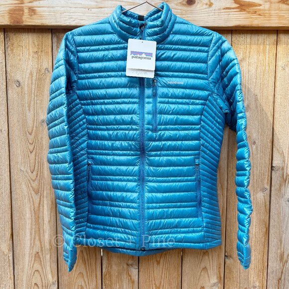 Patagonia Ultralight Down Jacket Underwater Blue‎ Size Medium Puffer 800 Fill - Picture 3 of 14